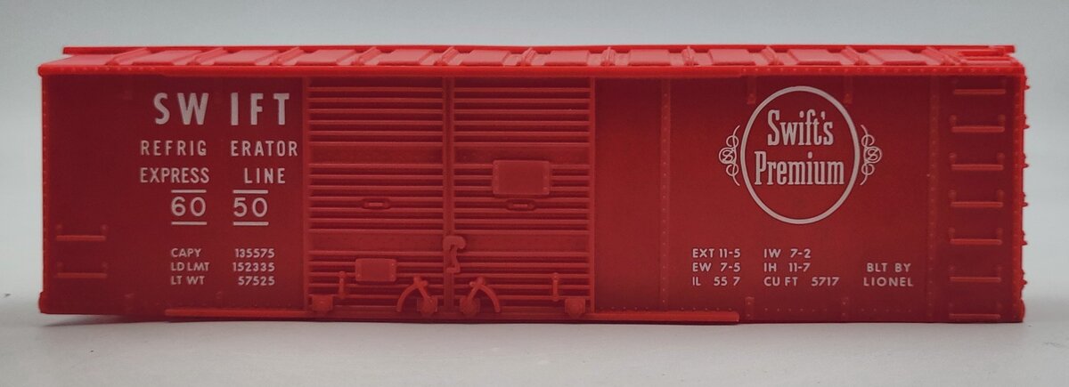 Lionel 6050-2 Red Swift's Premium Reefer Boxcar Body Shell #6050