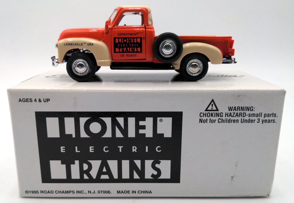 Road Champs C3100 1:43 Diecast 1995 Eastwood Lionelville 1953 Chevy Truck LN/Box