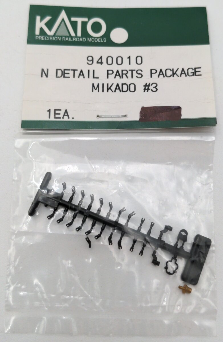 Kato 940010 N Scale Detail Parts For Mikado #3 Steam Engine Locomotive