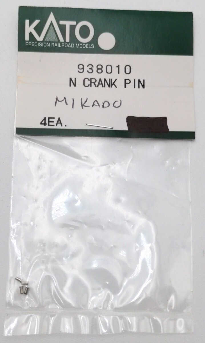 Kato 938010 N Scale Crank Pin for 2-8-2 Mikado Steam Locomotives 4 pcs