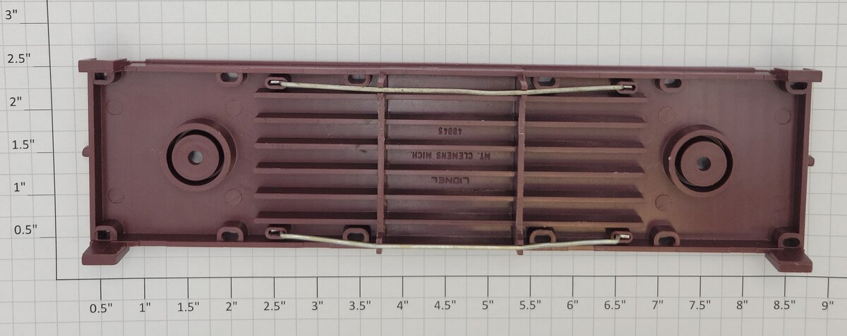 Lionel 1877-3 O Gauge Brown Flatcar Frame with Under Carriage Braces