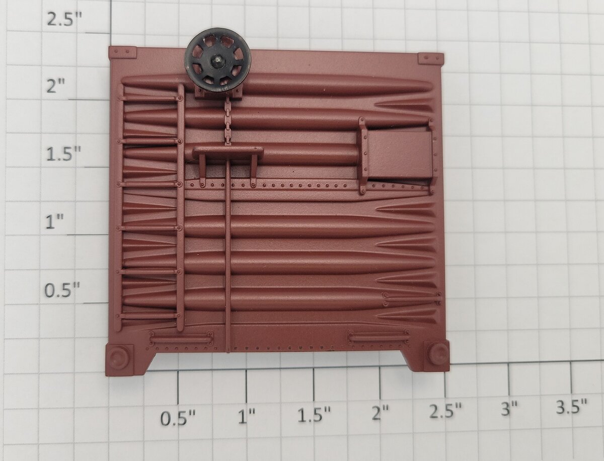 Lionel 3854-1 Brown Merchandising Boxcar End with Brake Wheel