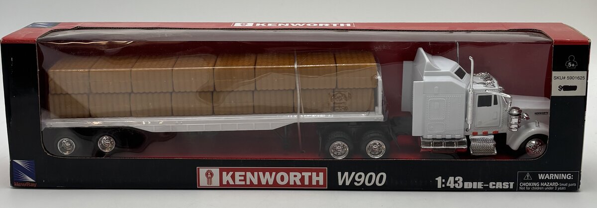 New-Ray 15223 1:43 Kenworth W900 w/Grain Hauler Trailer