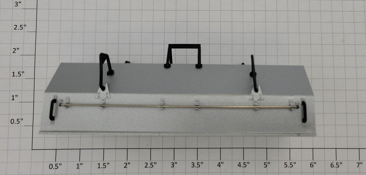 Lionel 26913-10 O Gauge Gondola Silver Painted Coil Cover with Black Trim