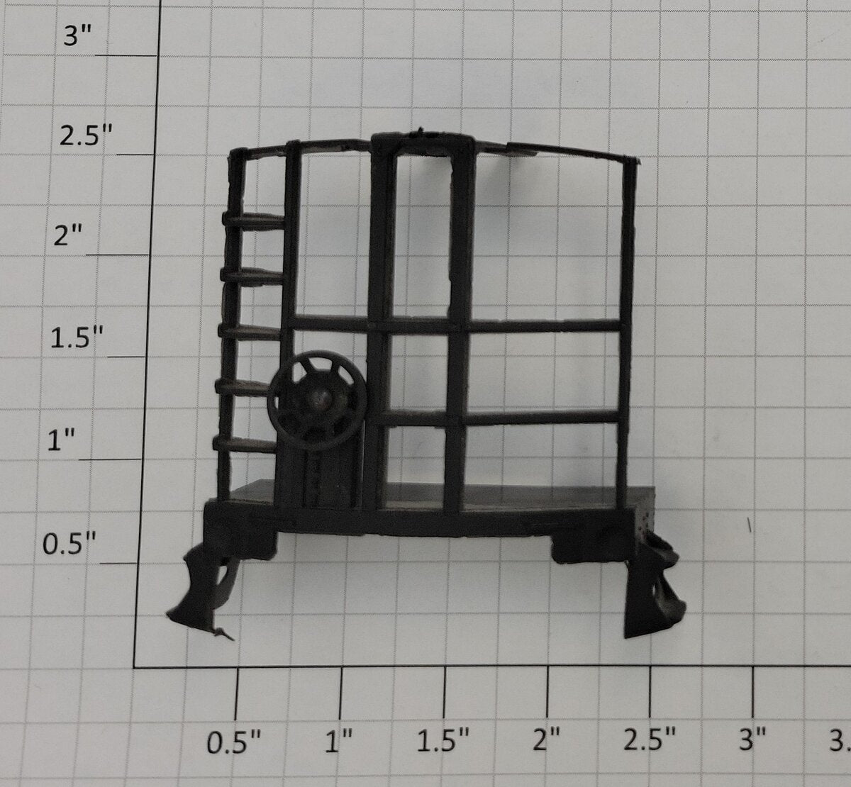 Lionel 6417-7 O Gauge Porthole Caboose End Platform with Brake Wheel