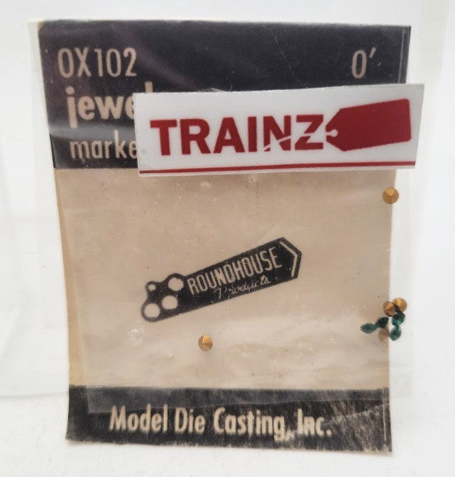 Roundhouse OX102 O Scale Green Jewels Marker Lamp Size (Pack of 10)