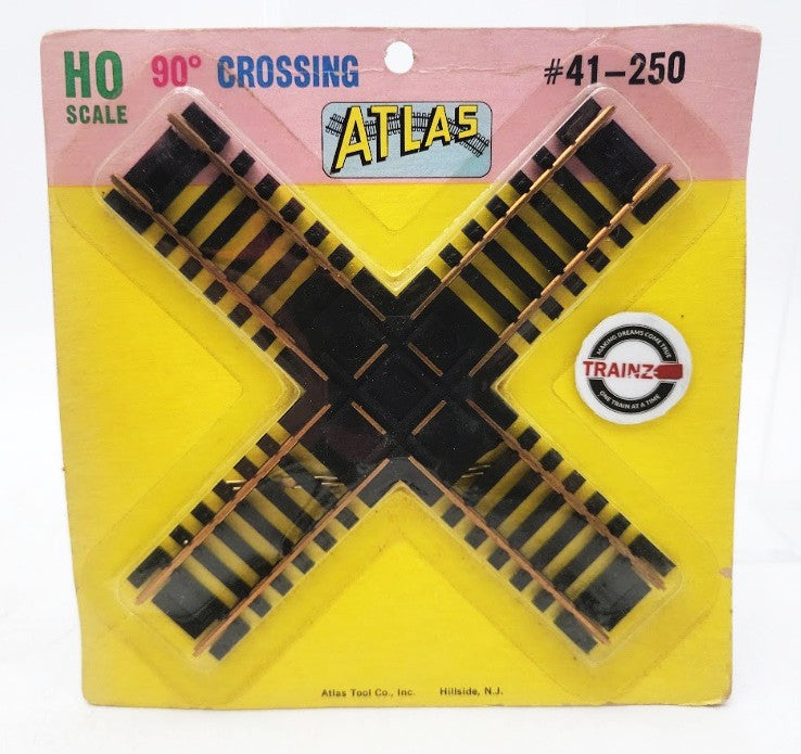 Atlas 41-250 HO Scale 90 Degree Crossing Snap Track