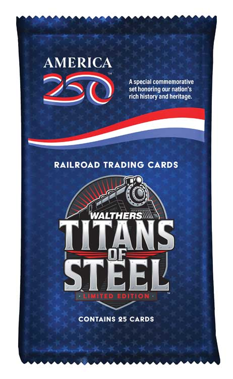 Walthers 900-2001 America250 Titans of Steel Card (Pack of 25)