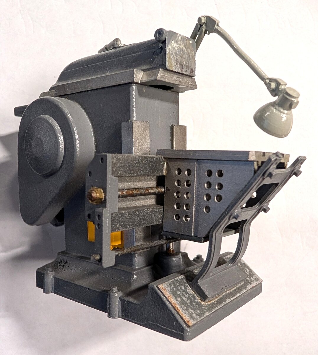 Sword Models 1:20 Pewter Miniature Desktop Vintage Metal Shaper Machine