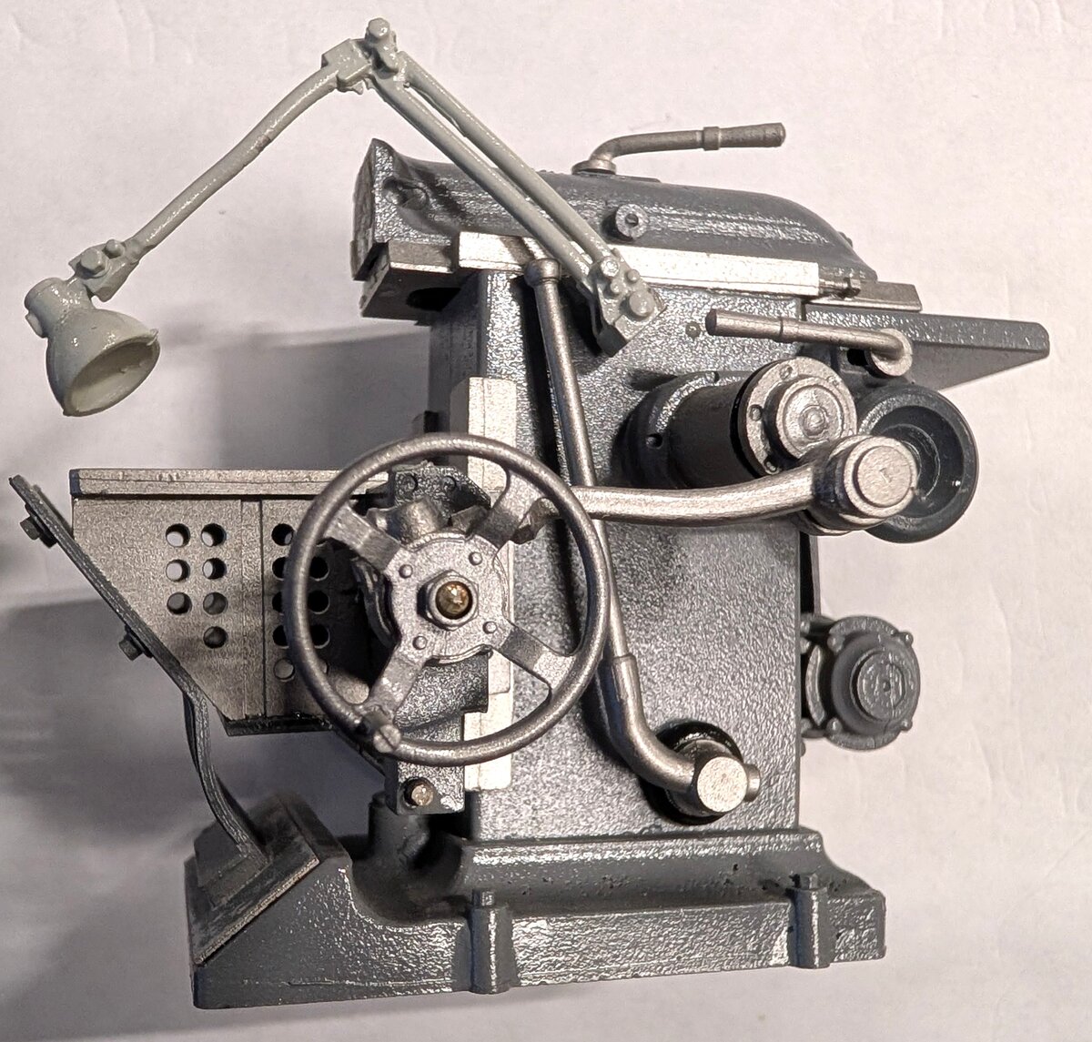 Sword Models 1:20 Pewter Miniature Desktop Vintage Metal Shaper Machine