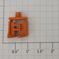 Lionel 16337-4 O Gauge TTUX Orange Trailer Fifth Wheel Hitch Receiver