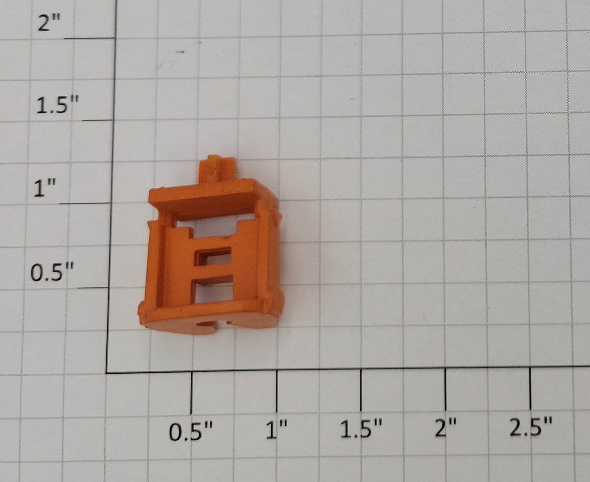 Lionel 16337-4 O Gauge TTUX Orange Trailer Fifth Wheel Hitch Receiver