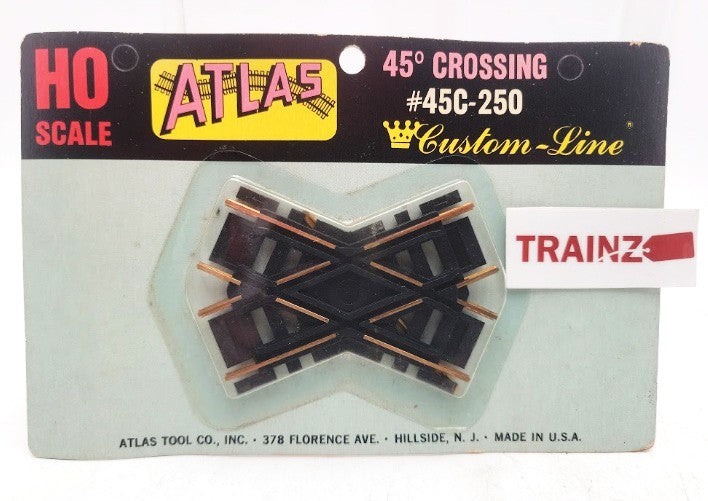 Atlas 45C-250 HO Scale Custom-Line 45 Degree Crossing Brass