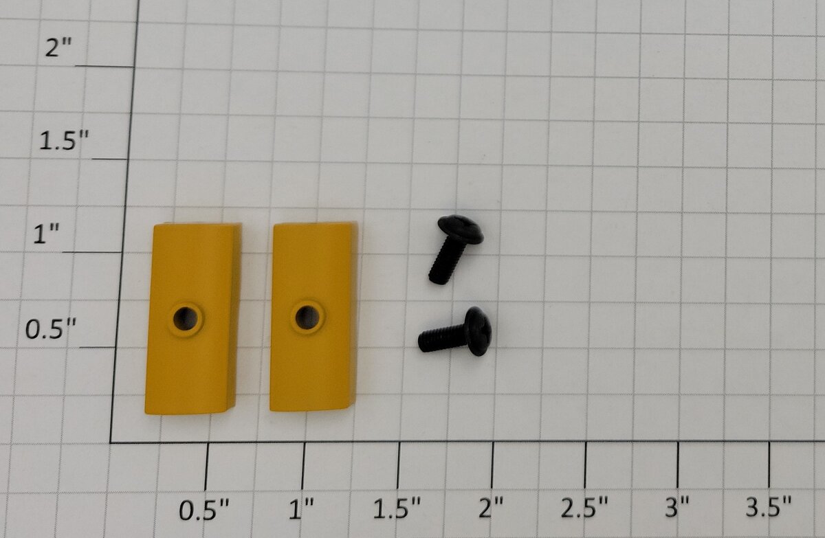 Lionel 17588-235 O Gauge Husky Stack Yellow Truck Spacer with Screws (Set of 2)
