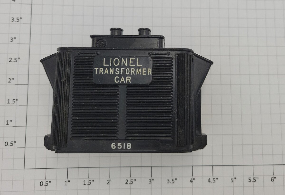 Lionel 6518-11 O Gauge Black Transformer with Broken / Missing Insulators