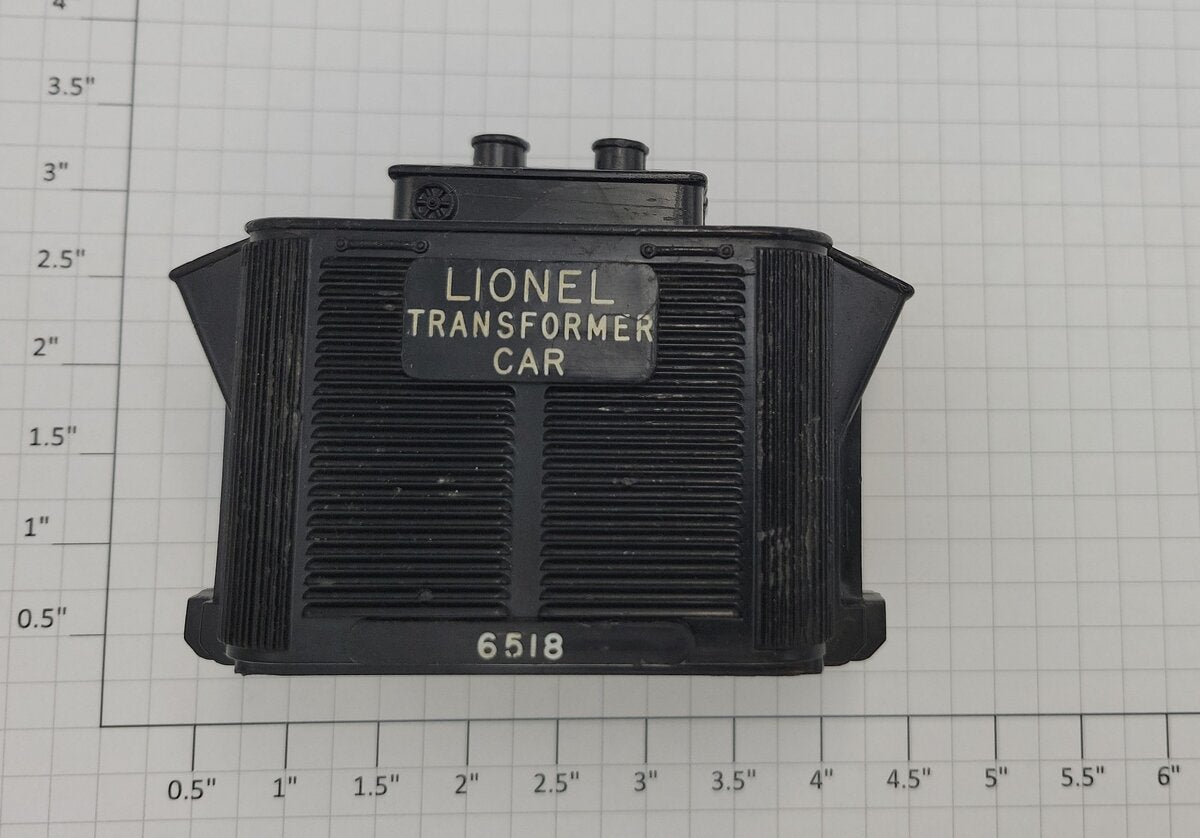 Lionel 6518-11 O Gauge Black Transformer with Broken / Missing Insulators