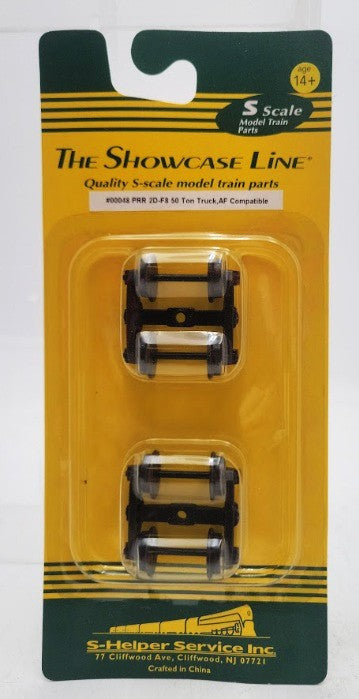 S-Helper 00048 S Scale PRR 50 Ton 2D-F8 Metal Freight Car Trucks AF Compatible