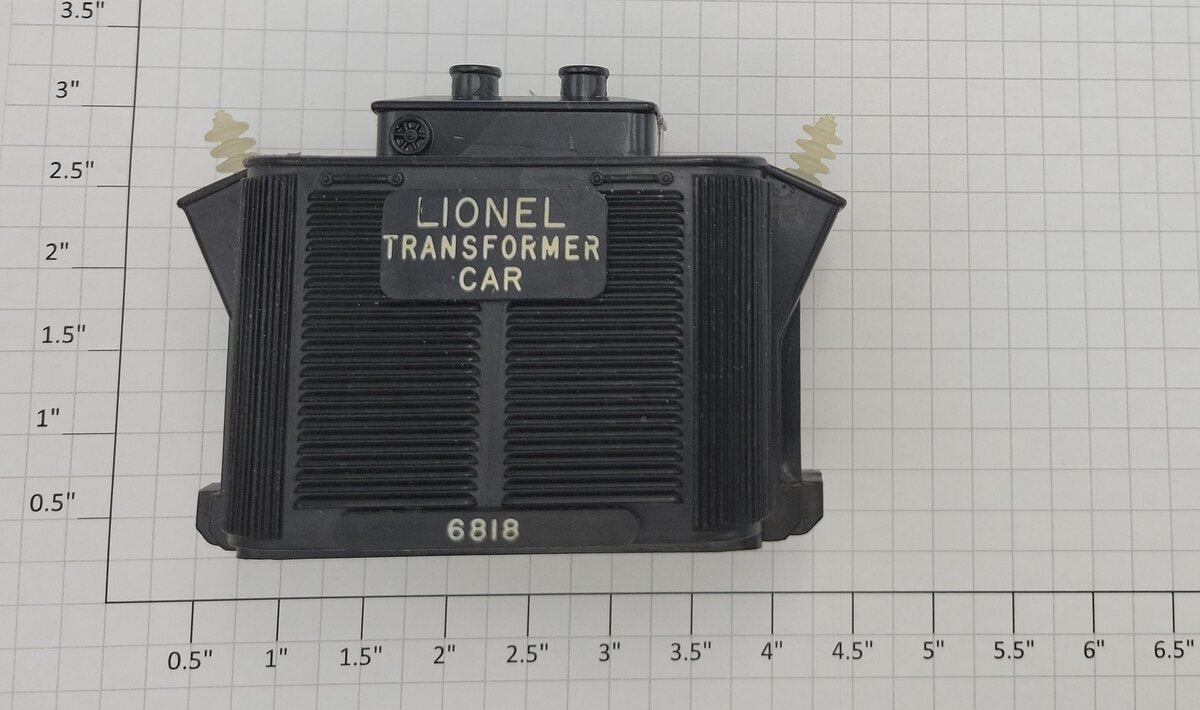 Lionel 6818-100 O Gauge Black Transformer with Broken Insulators