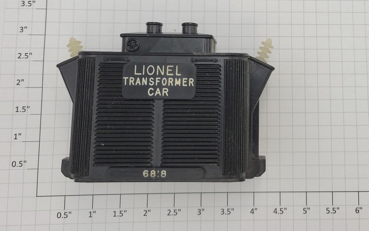 Lionel 6818-100 O Gauge Black Transformer with Broken Insulators