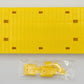 K&S 116634682621 O Gauge Lionel Type Yellow Flat Car Body 10" Long
