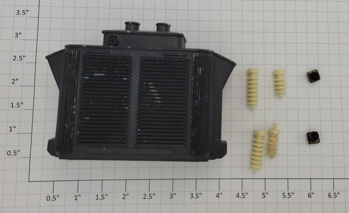 Lionel 6518-11 O Gauge Matte Black Transformer Load w/ Insulators, Screws & Nuts