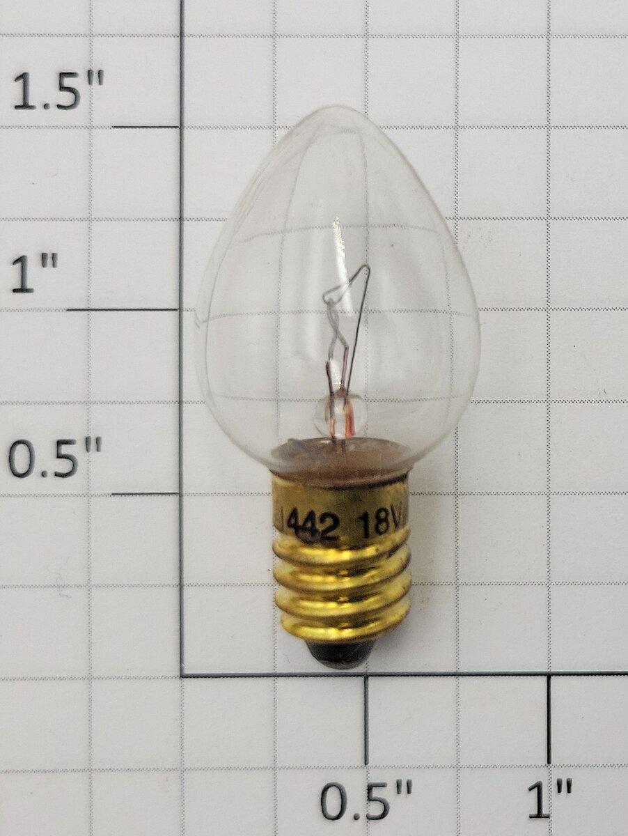 Lionel 1442 18 Volt Screw Base Clear Teardrop Light Bulb