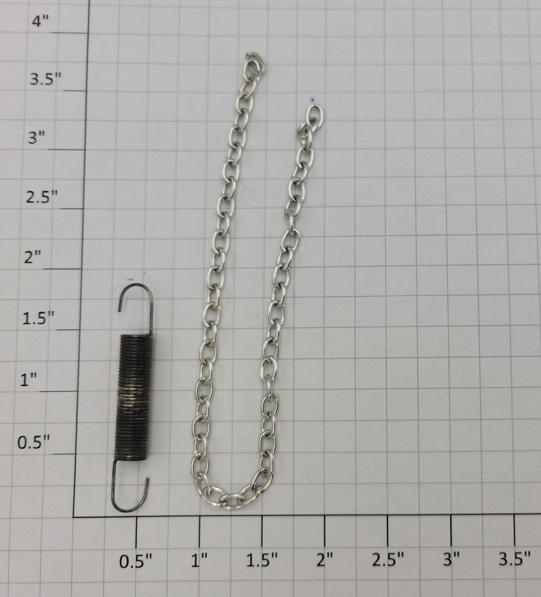 Lionel 6361-10 O Gauge Log Transport 7" Chrome Chain and Spring Set