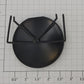 Lionel 17900-140 O Gauge Black Uni-Body Tank Car End Cap with Plain End Rail