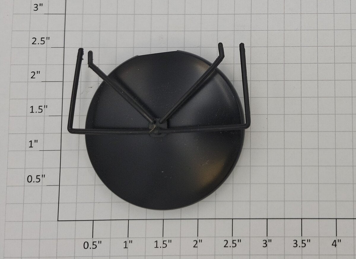 Lionel 17900-140 O Gauge Black Uni-Body Tank Car End Cap with Plain End Rail