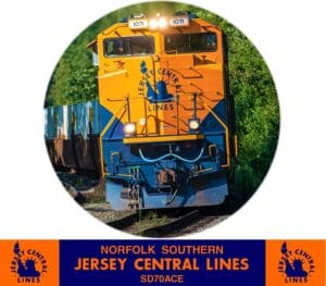 RMT by Design R-047-26 NS-Jersey Central Lines Heritage #1071 Bar Stool