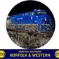 RMT by Design R-047-24 NS-Norfolk & Western Heritage #8103 Bar Stool