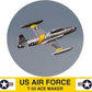 RMT by Design A-62-3 US Air Force T-33 Ace Maker Warbird Jet Bar Stool