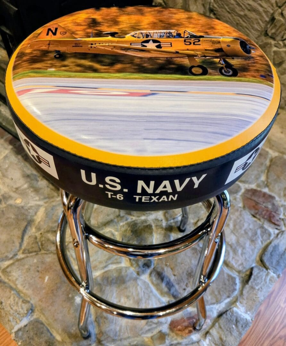 RMBD A-32-2 US Navy T-6 Texan Warbird Bar Stool