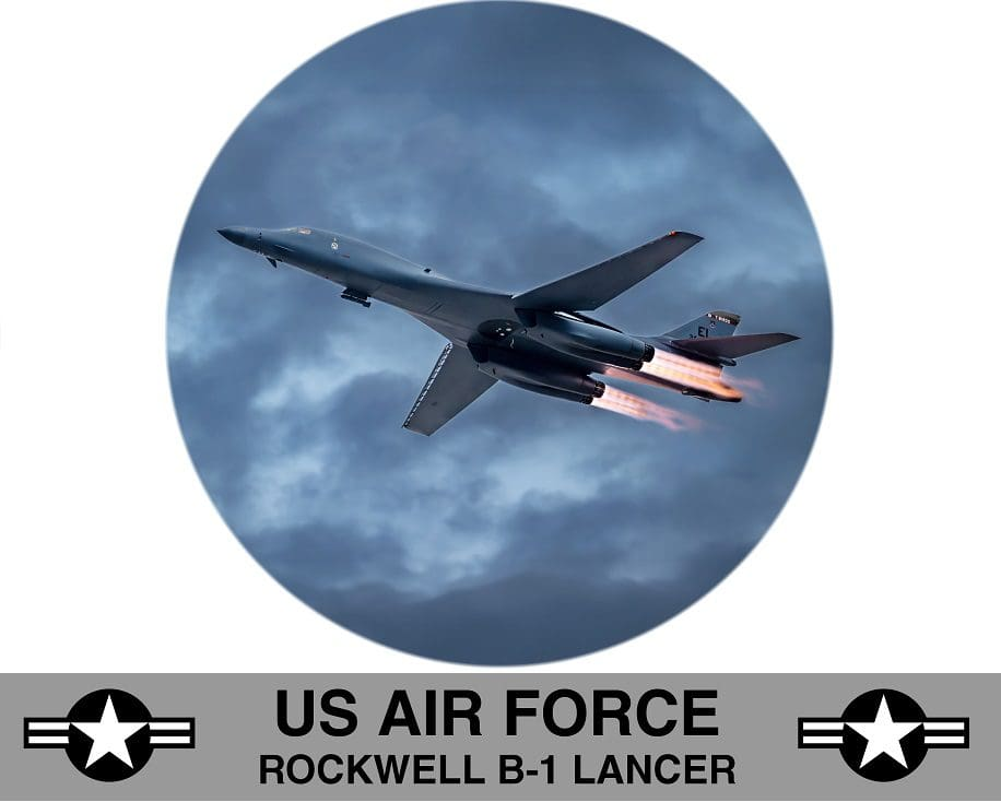 RMT by Design A-62 US Air Force B-1 Lancer Warbird Jet Bar Stool