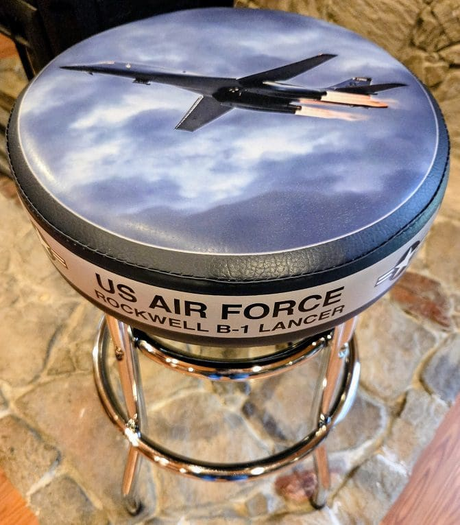 RMT by Design A-62 US Air Force B-1 Lancer Warbird Jet Bar Stool