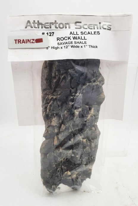 Atherton Scenics 127 All Scales Gray Rock Wall Savage shale Foam Casting