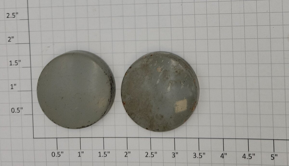 Lionel 2755-15 O Gauge Gray Metal Sunoco Tank Car End Caps (Set of 2)