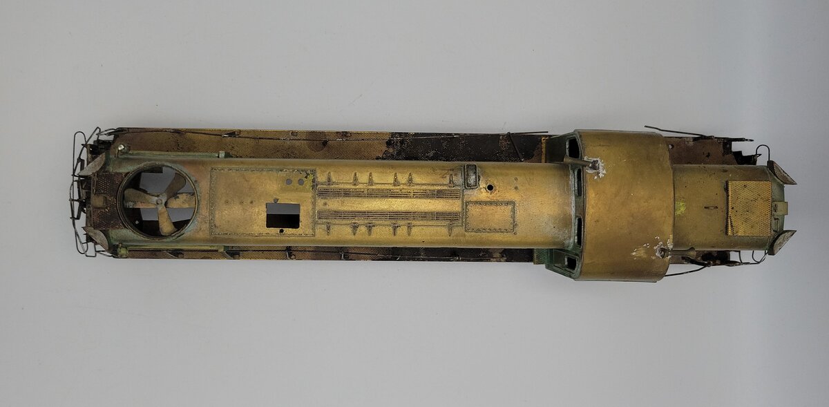 Acme 1760-30 O Gauge Brass Lackawanna FM Shell and Frame with Trim