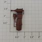 Acme 0731-10 O Gauge Brown Plastic Air Tank and Brake Cylinder Assembly