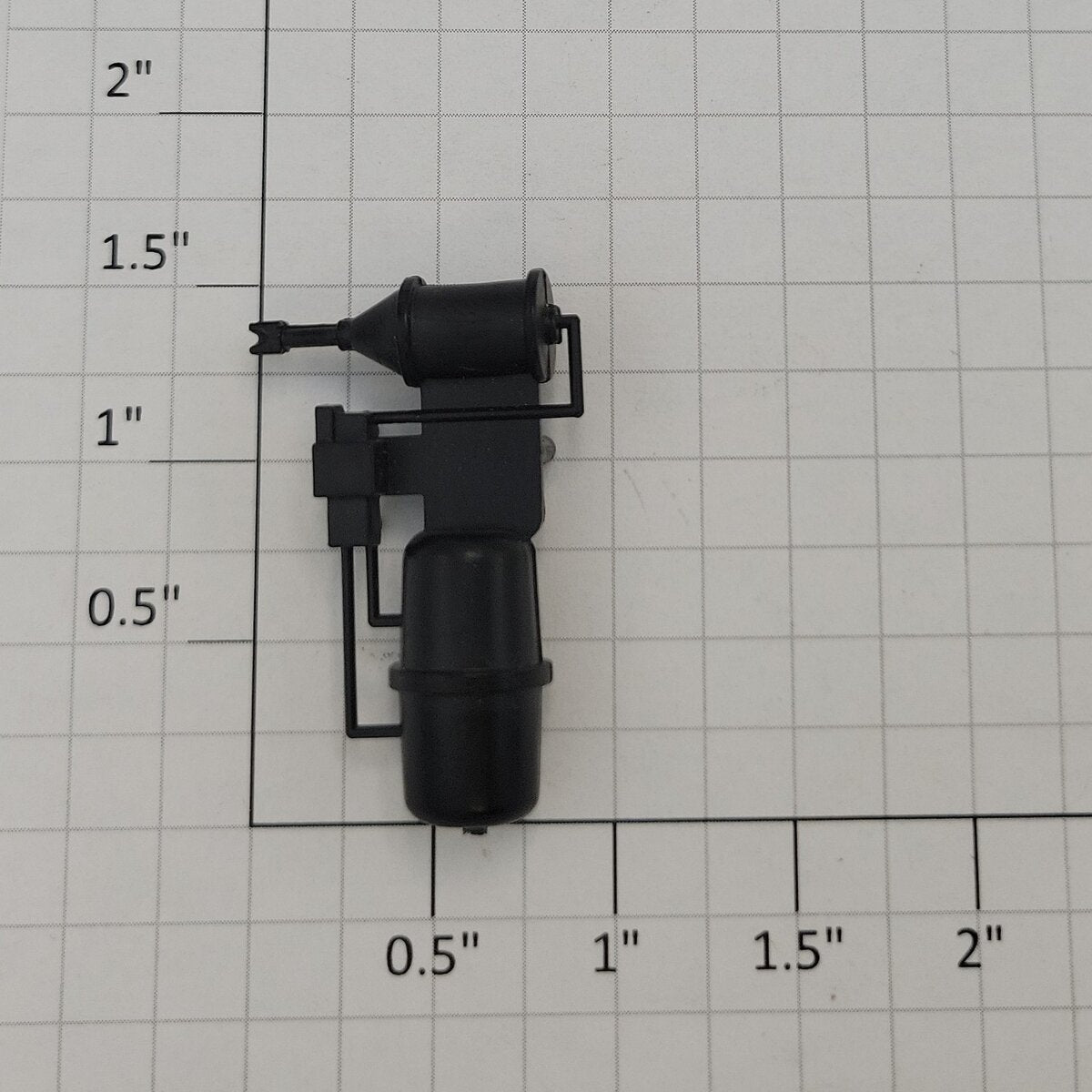 Acme 0731-10 O Gauge Black Plastic Air Tank and Brake Cylinder Assembly