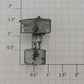 Lionel 6706-36X O Gauge Diecast Unfinished Fifth Wheel Trailer Bracket