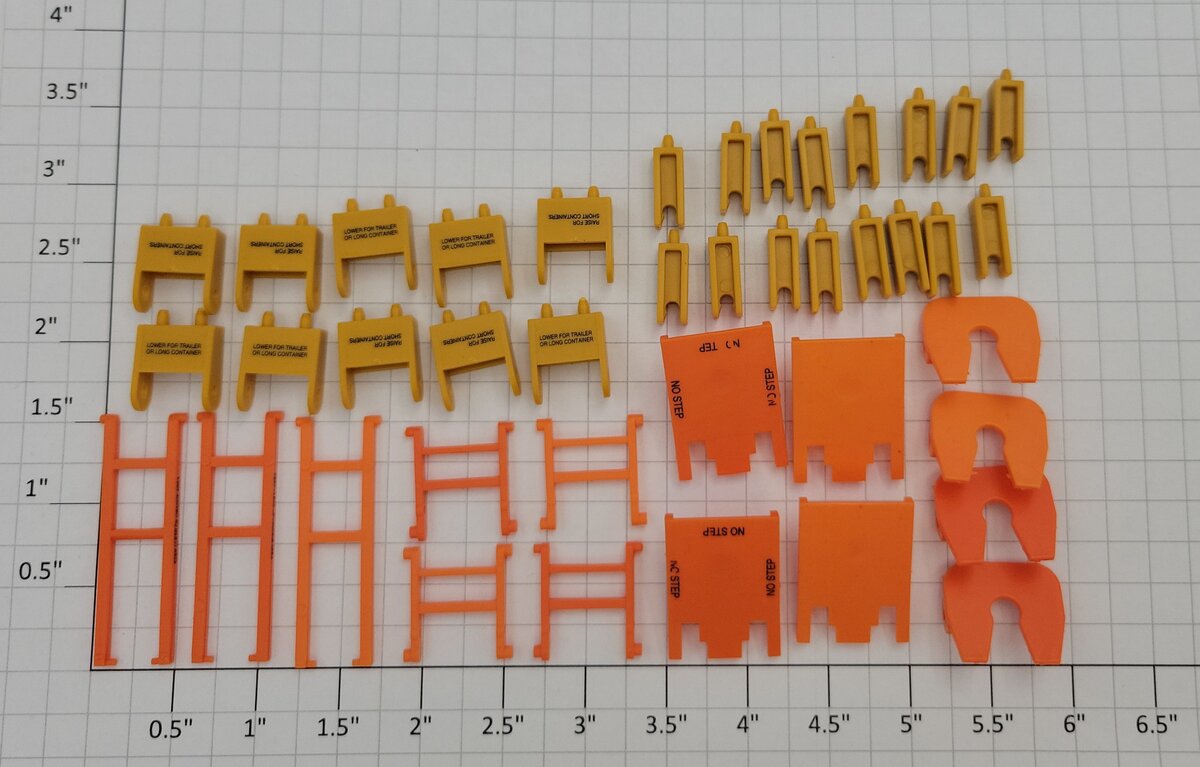 K-Line TTX-77025 O Gauge TTX Trailer Fifth Wheel Brackets and Riser Assortment
