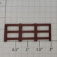 Lionel 9553-200 O Gauge W&ARR Horse Flatcar Brown Side Fence w/ 2 End Fences