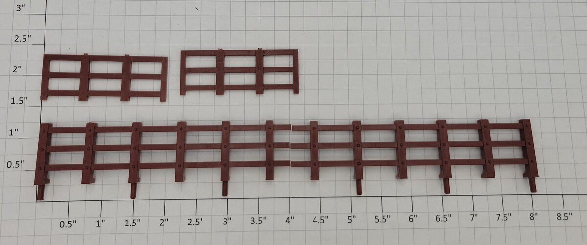 Lionel 9553-200 O Gauge W&ARR Horse Flatcar Brown Side Fence w/ 2 End Fences