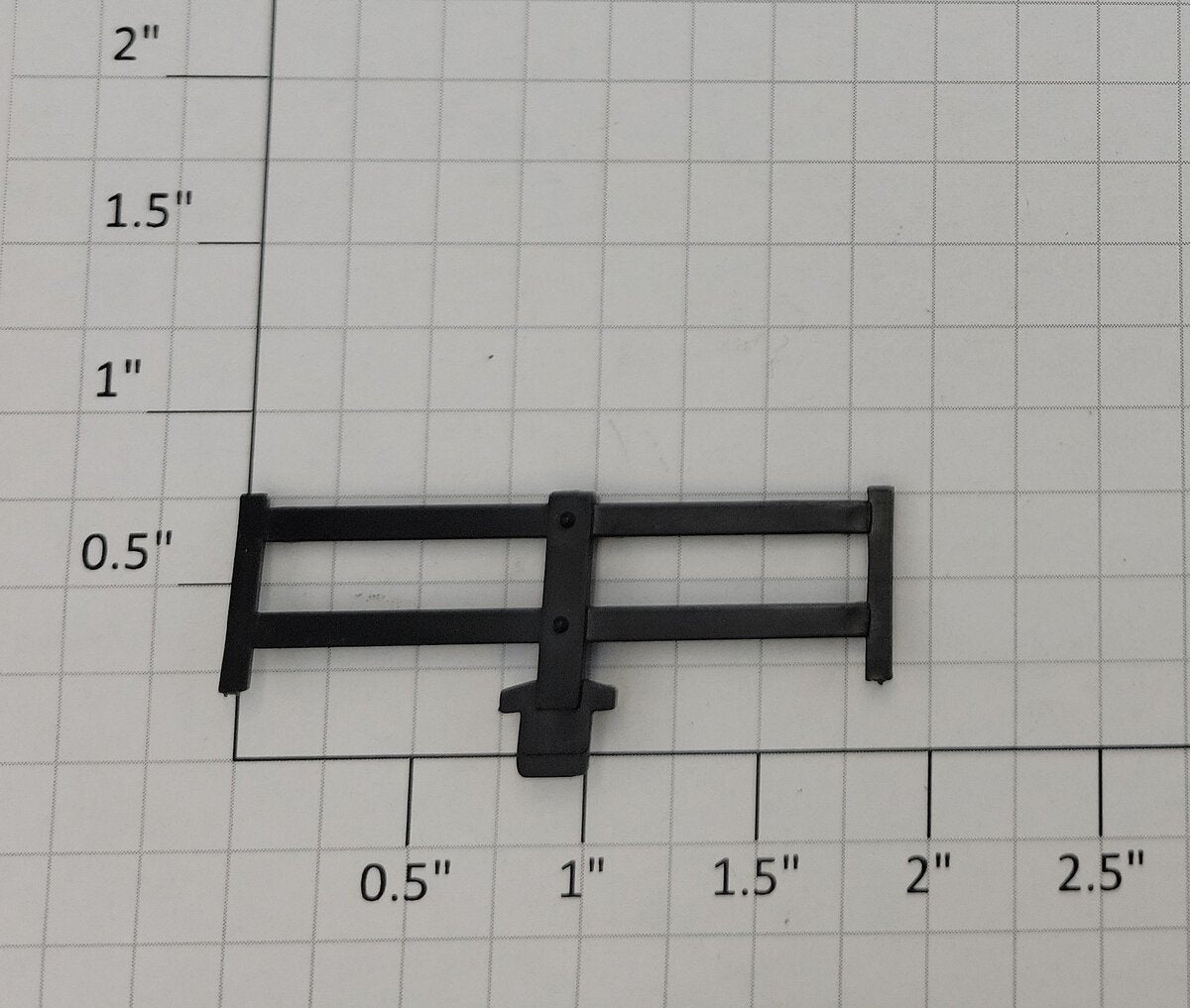 Lionel 39480-200 O Gauge Horse Flatcar Black End Fence w/ Center Post