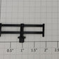 Lionel 39480-200 O Gauge Horse Flatcar Black End Fence w/ Center Post