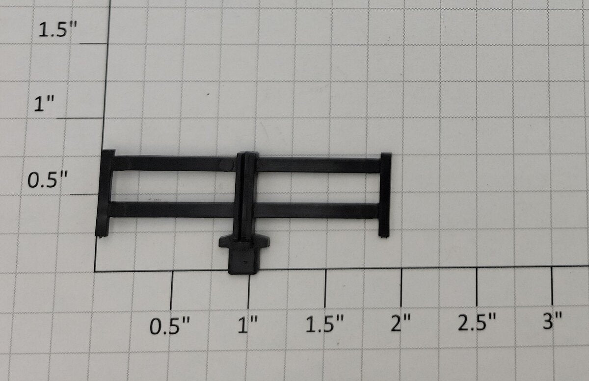 Lionel 39480-200 O Gauge Horse Flatcar Black End Fence w/ Center Post