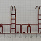 Acme 0803-10 Repainted Red Metal Caboose End Rails w/ Ladders (Set of 2)