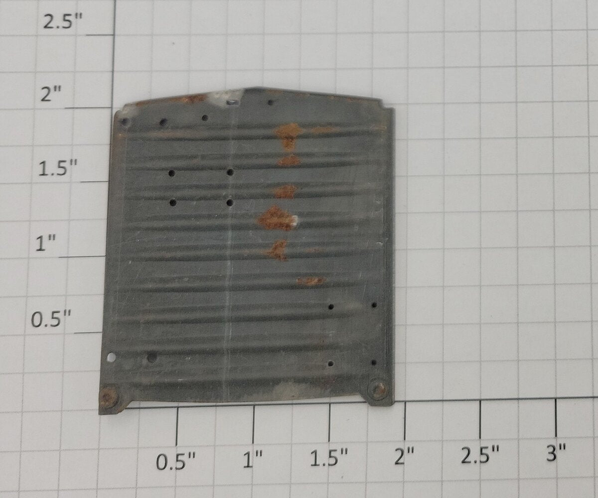 Acme 0803-20 S Scale Unfinished Stamped Metal Freight Car End
