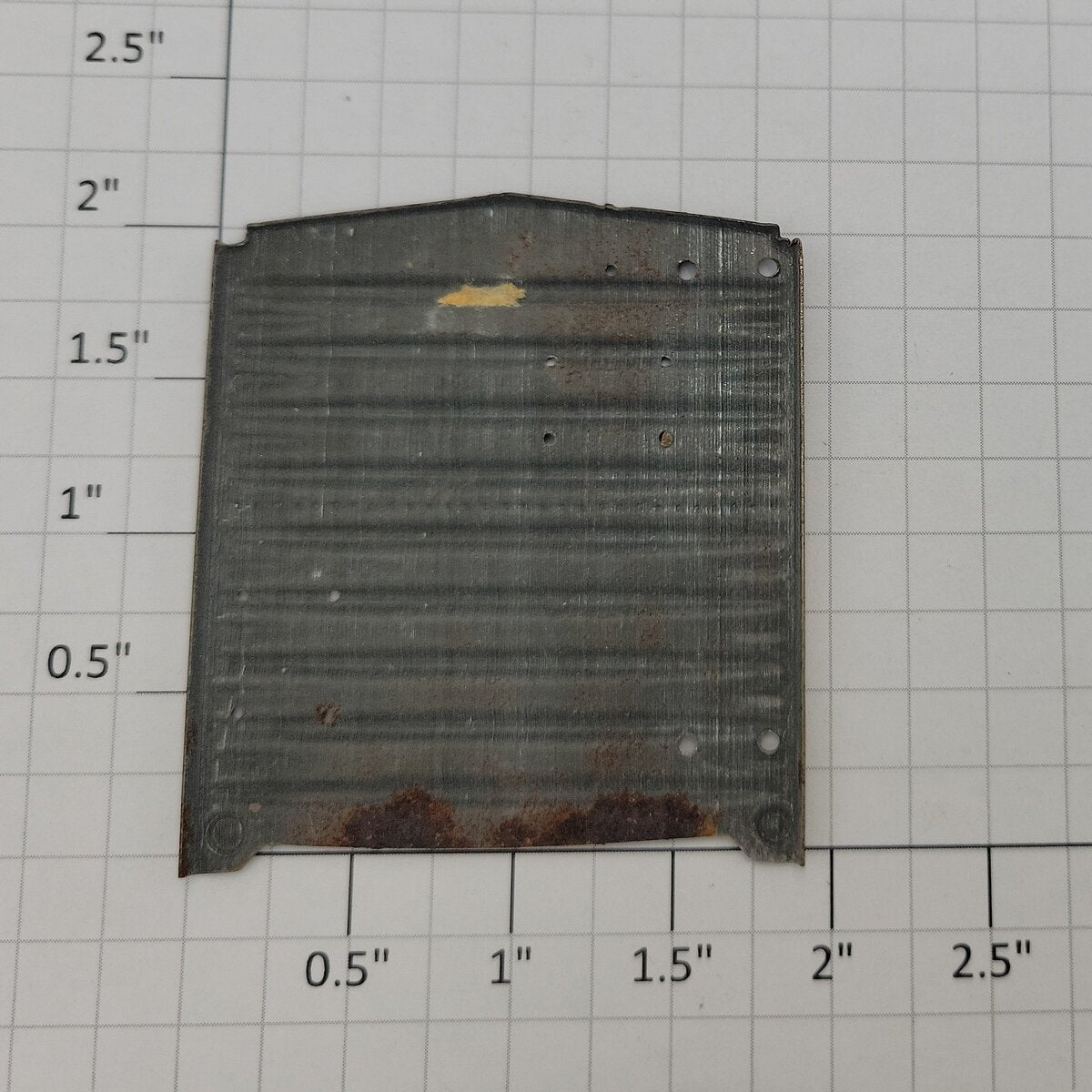 Acme 0803-25 S Scale Unfinished Stamped Metal Freight Car End